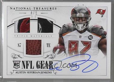 2014 Panini National Treasures - Rookie NFL Gear Materials Signatures - Triple Prime #RGS-AS - Austin Seferian-Jenkins /5 [Noted]