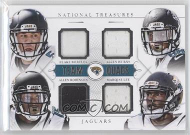 2014 Panini National Treasures - Team Quads #TQ-JAX - Blake Bortles, Allen Hurns, Allen Robinson, Marqise Lee /49