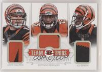 A.J. Green, Andy Dalton, Giovani Bernard #/25