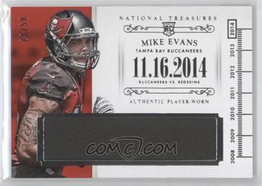 2014 Panini National Treasures - Timeline Materials - Names #TM-ME - Mike Evans /50