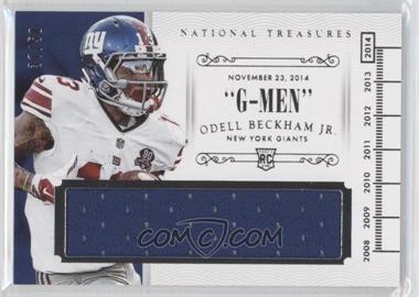 2014 Panini National Treasures - Timeline Materials - Team Nicknames #TM-OBJ - Odell Beckham Jr. /50