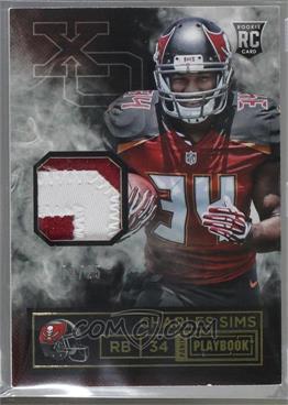2014 Panini Playbook - Rookie Xs and Os - Die-Cut Materials Prime #RXO-CS.1 - Charles Sims /25 [Noted]