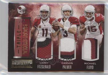 2014 Panini Playbook - Triple Threats - Prime #TT-ARI - Carson Palmer, Larry Fitzgerald, Michael Floyd /5