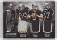 Darren McFadden, Denarius Moore, Matt Schaub #/25