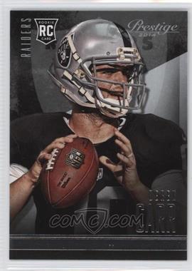 2014 Panini Prestige - [Base] #231.2 - Rookie Image Variation - Derek Carr (Helmet On)