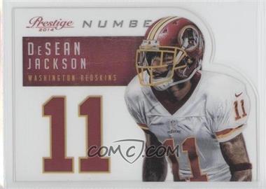 2014 Panini Prestige - Behind the Jersey Numbers #13 - DeSean Jackson