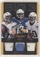 Keenan Allen, Manti Te'o, Philip Rivers #/75