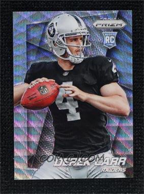 2014 Panini Prizm - [Base] - Light Blue Wave Prizm #257.1 - Derek Carr (Ball in Right Hand, Looking Left) /99