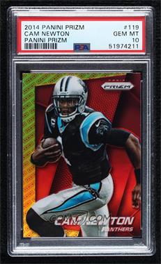 2014 Panini Prizm - [Base] - Panini Prizm #119 - Cam Newton [PSA 10 GEM MT]