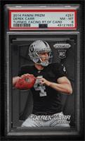 Derek Carr (Ball in Right Hand, Looking Left) [PSA 8 NM‑MT]