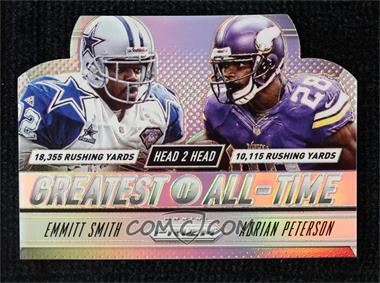 2014 Panini Prizm - Head to Head Greatest of All-Time - Silver Prizm #GOAT4 - Adrian Peterson, Emmitt Smith