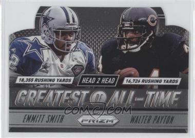 2014 Panini Prizm - Head to Head Greatest of All-Time #GOAT1 - Emmitt Smith, Walter Payton