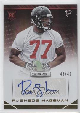 2014 Panini Rookies & Stars - [Base] - Rookies Longevity Parallel Gold Signatures #178 - Ra'Shede Hageman /49