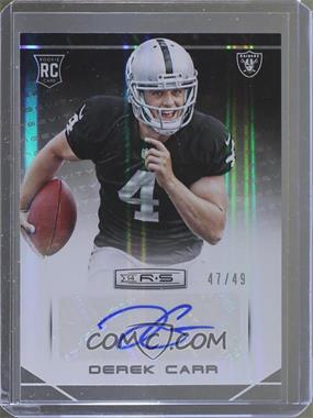 2014 Panini Rookies & Stars - [Base] - Rookies Longevity Parallel Holofoil Signatures #131 - Derek Carr /49