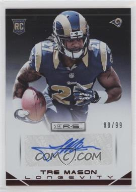 2014 Panini Rookies & Stars - [Base] - Rookies Longevity Parallel Holofoil Signatures #194 - Tre Mason /99