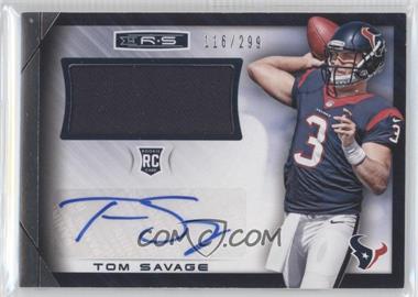 2014 Panini Rookies & Stars - Rookie Materials Signatures #RM-TS - Tom Savage /299