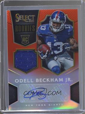 2014 Panini Select - Autograph Select Rookies Jersey - Orange Prizm #RJ-OB - Odell Beckham Jr. /20