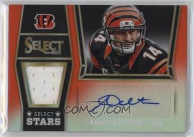 2014 Panini Select - Autograph Select Stars Jersey - Orange Prizm #AS-AD - Andy Dalton /25