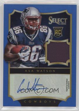 2014 Panini Select - [Base] - Blue Prizm #240 - Rookie Autograph Jerseys - Asa Watson /25