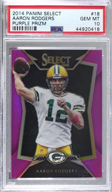 2014 Panini Select - [Base] - Fuchsia Prizm #18 - Aaron Rodgers /199 [PSA 10 GEM MT]