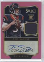 Rookie Autograph Jerseys - Tom Savage #/35