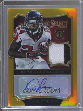 2014 Panini Select - [Base] - Gold Prizm #238 - Rookie Autograph Jerseys - Devonta Freeman /10