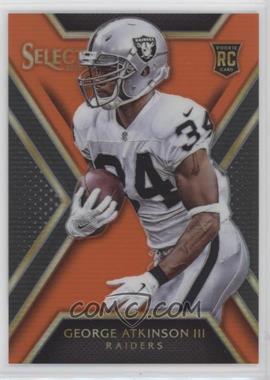 2014 Panini Select - [Base] - Orange Prizm #199 - Rookies - George Atkinson III /75