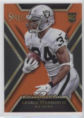 2014 Panini Select - [Base] - Orange Prizm #199 - Rookies - George Atkinson III /75