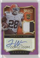 Rookie Autograph Jerseys - Terrance West [Noted] #/15
