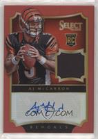 Rookie Autograph Jerseys - AJ McCarron #/30