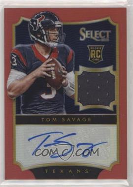 2014 Panini Select - [Base] - Red Prizm #208 - Rookie Autograph Jerseys - Tom Savage /30