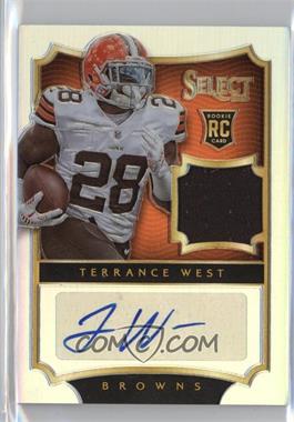 2014 Panini Select - [Base] - Silver Prizm #227 - Rookie Autograph Jerseys - Terrance West /99