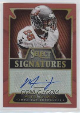 2014 Panini Select - Select Signatures - Red Prizm #SS-MJ - Mike James /50