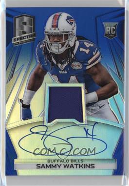 2014 Panini Spectra - [Base] - Blue Prizm #231 - Rookie Jersey Autographs - Sammy Watkins /49