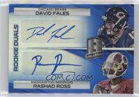 Rookie Dual Autographs - David Fales, Rashad Ross #/49