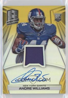 2014 Panini Spectra - [Base] - Gold Prizm #216 - Rookie Jersey Autographs - Andre Williams /25