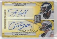 Rookie Dual Autographs - Cody Parkey, Josh Huff #/25