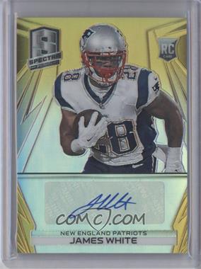 2014 Panini Spectra - [Base] - Gold Prizm #304 - Rookie Autographs - James White /25