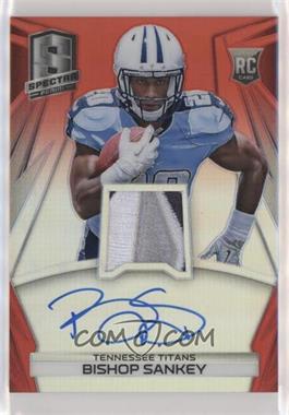 2014 Panini Spectra - [Base] - Red Prizm #226 - Rookie Jersey Autographs - Bishop Sankey /10