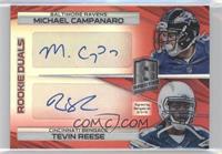 Rookie Dual Autographs - Michael Campanaro, Tevin Reese #/10