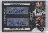 Rookie Dual Autographs - Isaiah Crowell, James Wilder Jr. #/149