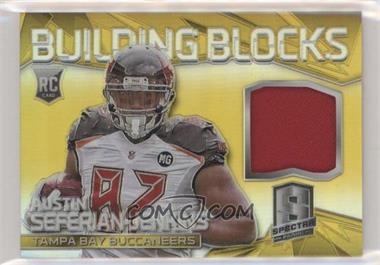 2014 Panini Spectra - Building Blocks Jerseys - Gold Prizm #BB-ASJ - Austin Seferian-Jenkins /25