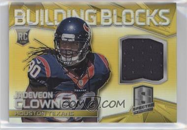 2014 Panini Spectra - Building Blocks Jerseys - Gold Prizm #BB-JC - Jadeveon Clowney /25