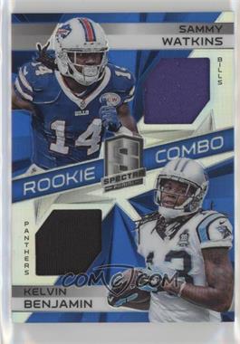 2014 Panini Spectra - Combo Rookie Jerseys - Blue Prizm #CR-SK - Kelvin Benjamin, Sammy Watkins /49