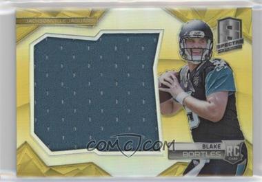 2014 Panini Spectra - Rookie Jumbo Jerseys - Gold Prizm #RJJ-BB - Blake Bortles /25