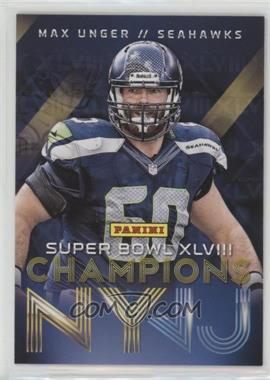 2014 Panini Super Bowl XLVIII - Seattle Seahawks #5 - Max Unger
