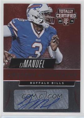 2014 Panini Totally Certified - Awesome Autographs - Red #AA-EJ - EJ Manuel