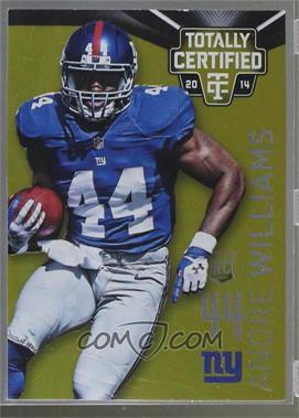 2014 Panini Totally Certified - [Base] - Platinum Gold #186 - Andre Williams /25 [Noted]