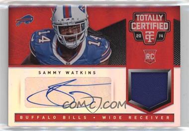 2014 Panini Totally Certified - [Base] - Rookie Signatures Mirror Red #163 - Sammy Watkins /25