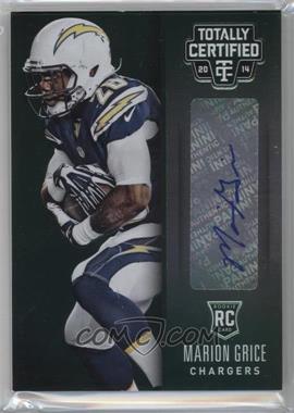 2014 Panini Totally Certified - [Base] - Rookie Signatures Platinum Green #145 - Marion Grice /5
